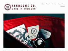 Tablet Screenshot of handsomeco.com